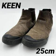 良品 KEEN キーン エレナ チェルシーブーツ サイドゴア スエード 25