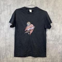 GILDANキャラクターTシャツ/ビッグプリント/ブラック/アメリカ古着