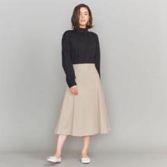ユナイテッドアローズ♡BYコットンハイツイストチノフレアスカート ベージュ Mのサムネイル