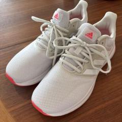 adidas ランニングシューズ 7.5 US ホワイト/ピンクのサムネイル