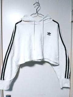 adidas 刺繍ロゴクロップド丈パーカージャケット su088_1.jpg