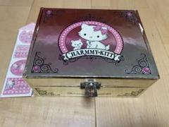 チャーミーキティ　レトロ　2004年　コスメケース　鍵付き　フォトフレームシール