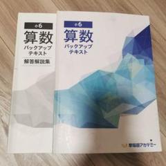 小6 算数バックアップテキスト 小6算数 バックアップ テキスト - メルカリ