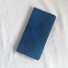 Galaxy S22 Ultra 手帳型ケース ネイビー ブルー カード収納