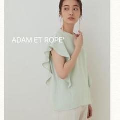 美品 ADAM ET ROPE' アダムエロペ　フレアスリーブブラウス