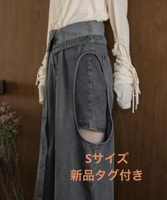 mideal カットアウトデザインワイドデニム - メルカリ