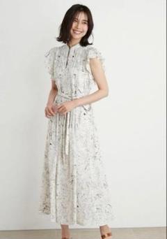マーブルフラワー柄ワンピースノースリーブ/ワンピースSWFO212029 オンライン ショップ 安いファッション - [スナイデル] マーブル
