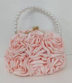 バラ　薔薇　ピンク　バッグ　ハンドバッグ　パーティーバッグ　コスプレ