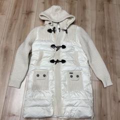 美品❗️Bark ニットダッフルコート　ホワイト　トグル　ラナウール　フード 楽天市場】bark ダッフル コートの通販