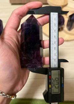 【一点物】約9cm！神秘の紫 アメジストポイント 天然石 ヒーリング
