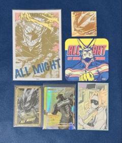 【即購入◎新品】ヒロアカ原画展 ヒロアカ カード ステッカー 特典 オールマイト
