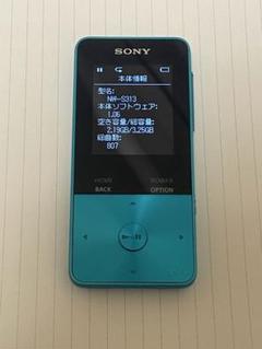 ⚫︎未使用品⚫︎ SONY NW-S313 ポータブルプレーヤー 4GB 超美品 SONY ウォークマン NW-S313 4GB ブルー - ポータブル