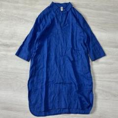 大きいサイズ IL VENTO ＆LA SETA リネン チュニック ワンピース