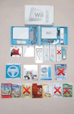 Nintendo Wii+ソフト12本 バラ売り可 すぐ遊べるセット
