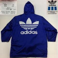 90' アディダスオリジナルス ベンチコート 日本製 ブルー Mサイズ