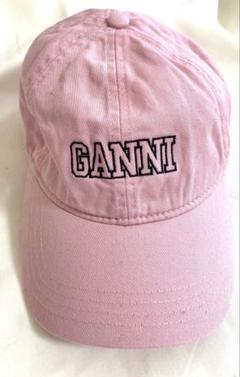 GANNI コーデュロイ ピンクキャップ M/L Ganni【ガニー】cap hat corduroy 