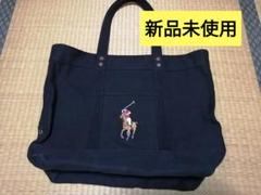 美品 ポロラルフローレン デニム トートバッグ ビックポニー刺繍 大容量 ポロラルフローレン デニム トートバッグ 大容量 サイズ A4