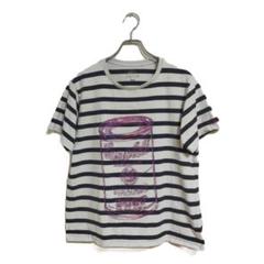 ユニクロ アンディ・ウォーホル Tシャツ キャンベル缶 ボーダー XL おしゃれ