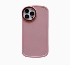 iPhone13pro対応丸穴カメラキャンディーカラーシリコンのケース