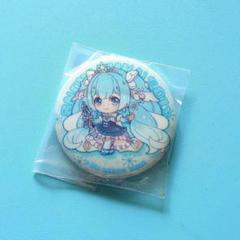 【初音ミク】缶バッジ☆雪ミク 2019 あそーと☆MIKU