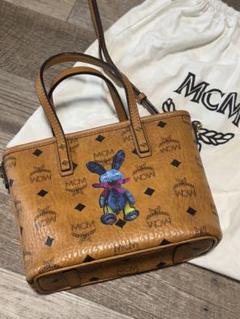 MCM ウサギ刺繍 ショルダーバッグ