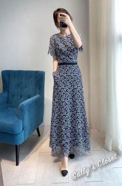 テッドベイカー TED BAKER 花柄ロングワンピース TED BAKER - 新品 希少 日本未入荷 テッドベイカー お花柄