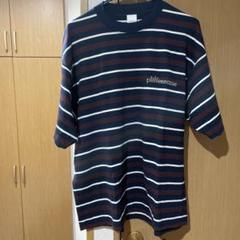 トップス plllllleeeasse multi stripe short tee L 2025年最新】plllllleeeasse multi stripe short sleeveの人気