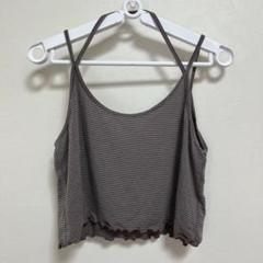 ボーダーホルターキャミカットソー brown♢SeaRoomlynn LINGERIE&SWIM