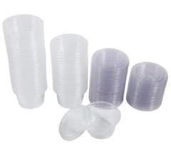 50個 プラスチック フードカップ デザートカップ サラダカップ 透明 (4oz