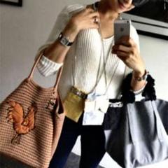 LUDLOW ラドロー トートバッグ ♡ 滝沢眞規子さん 愛用 コードバッグ 鳥 LUDLOW ラドロー トートバッグ ♡ 滝沢眞規子さん 愛用 コード