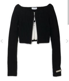 melt the lady glimpse knit tops bkxwh