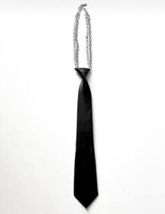 chain tie - brown | KISHIDAMIKI
