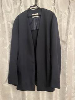 美品★アダムエロペ【MOREL】ノーカラージャケット　ネイビー　M 楽天市場】【MOREL】ノーカラージャケット／アダム エ ロペ