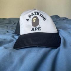 A BATHING APE 紫迷彩キャップ 1993年製&CAP CLIP A Bathing Ape ] BAPE 迷彩 メッシュキャップ 紫 - メルカリ
