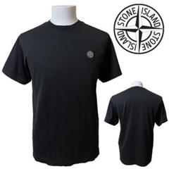 【美品】STONE ISLAND 　ロゴ エンブレム コットン T-シャツ【S】