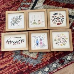 七夕 お雛様 こどもの日 刺繍パネル