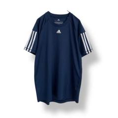 アディダス　climalite メッシュ Tシャツ　ネイビー　紺色　サッカー　M