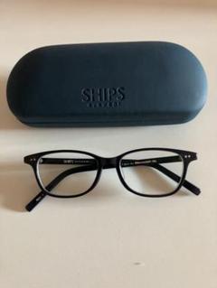 SHIPS eyewear ブラック メガネ ケース付き