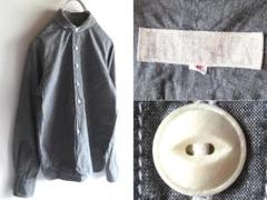 HAVERSACK コットンシャンブレー 丸襟シャツ L・S グレー HAVERSACK コットンシャンブレー 丸襟シャツ L・S グレー - メルカリ