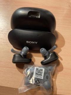 SONY ワイヤレスイヤホン ブラック 充電ケース付き - メルカリ