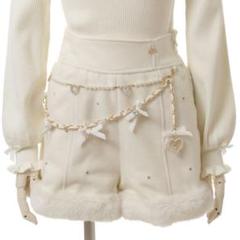 LIZ LISA♡y2k 姫ギャル ティアード ミニスカ風 ショートパンツ LIZ LISA☆00年代ピンクツィードミニスカート☆y2k☆平成ギャル