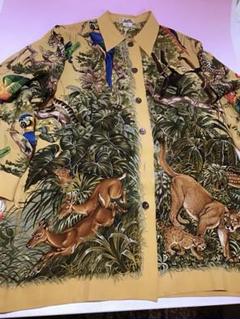 5050798 HERMES エルメス アニマル 総柄 シルク ビンテージ 署名 5050798 HERMES エルメス アニマル 総柄 シルク ビンテージ 署名