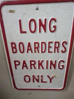 カリフォルニアサイン看板　LONGBOARDERSPARKINGONLY カリフォルニアサイン看板 LONGBOARDERSPARKINGONLY - メルカリ