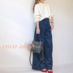 apart by lowrys ♡ バギーロングパンツ ネイビーカラー Mサイズ