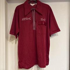 ビンテージ 80’s ハーフジップ ボーリングシャツ