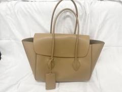 ♦︎①FERRAGAMO フェラガモ　フラップトートバッグ ベージュ