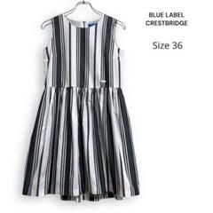 BLUE LABEL ブルーレーベル クレストブリッジ ノースリーブ ワンピース