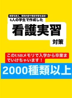 【メルカリ限定】2025 看護実習対策｜援助計画33選｜USBデータ付き！！ メルカリ限定】2025 看護実習対策｜援助計画33選｜USBデータ付き