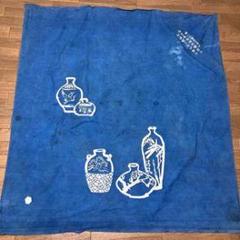 青色 陶器デザイン ブランケット