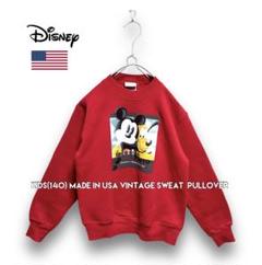 キッズ(M) USA製vintage Disney ミッキー＆プルートスウェット